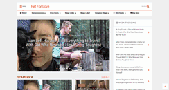Desktop Screenshot of petforlove.com